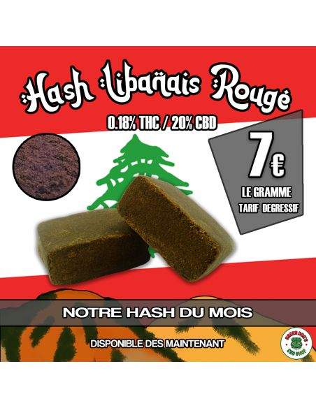 HASH -Hash Libanais Rouge - CBD 20% GREENDOGS - 2