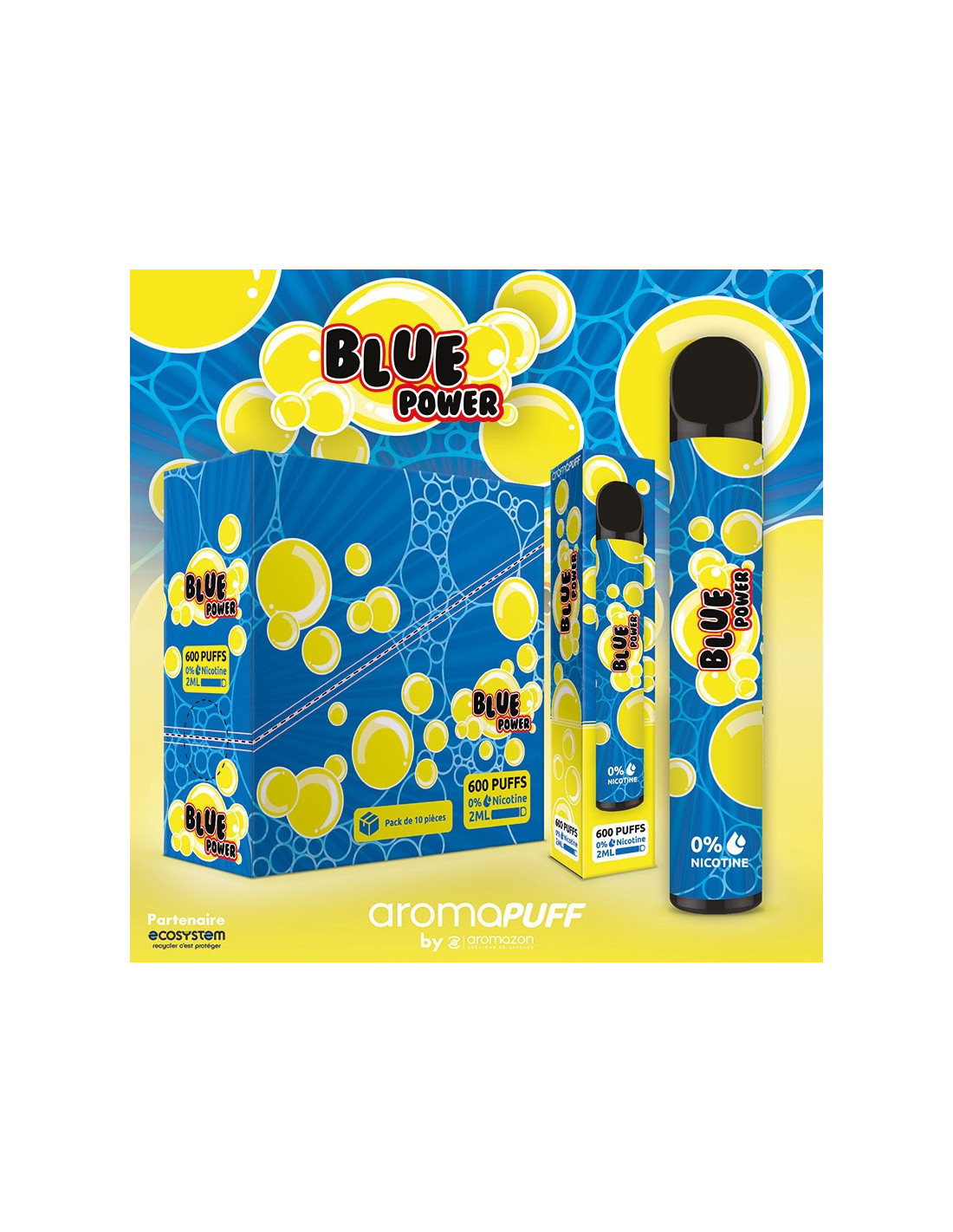 Cigarette Electronique pour CBD Couleur Bleu