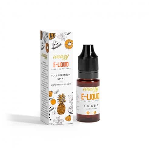 E-LIQUIDES -E-liquide CBD Saveur Tropicale WEAZY - 1
