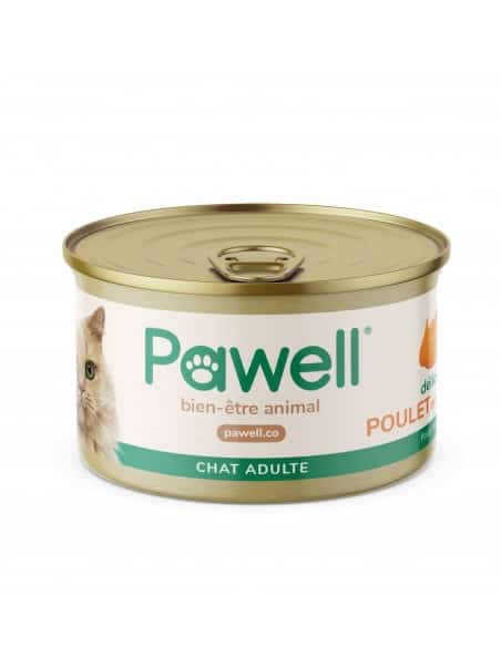 ANIMAUX -Terrines pour chats à huile de chanvre x18 PAWELL - 1